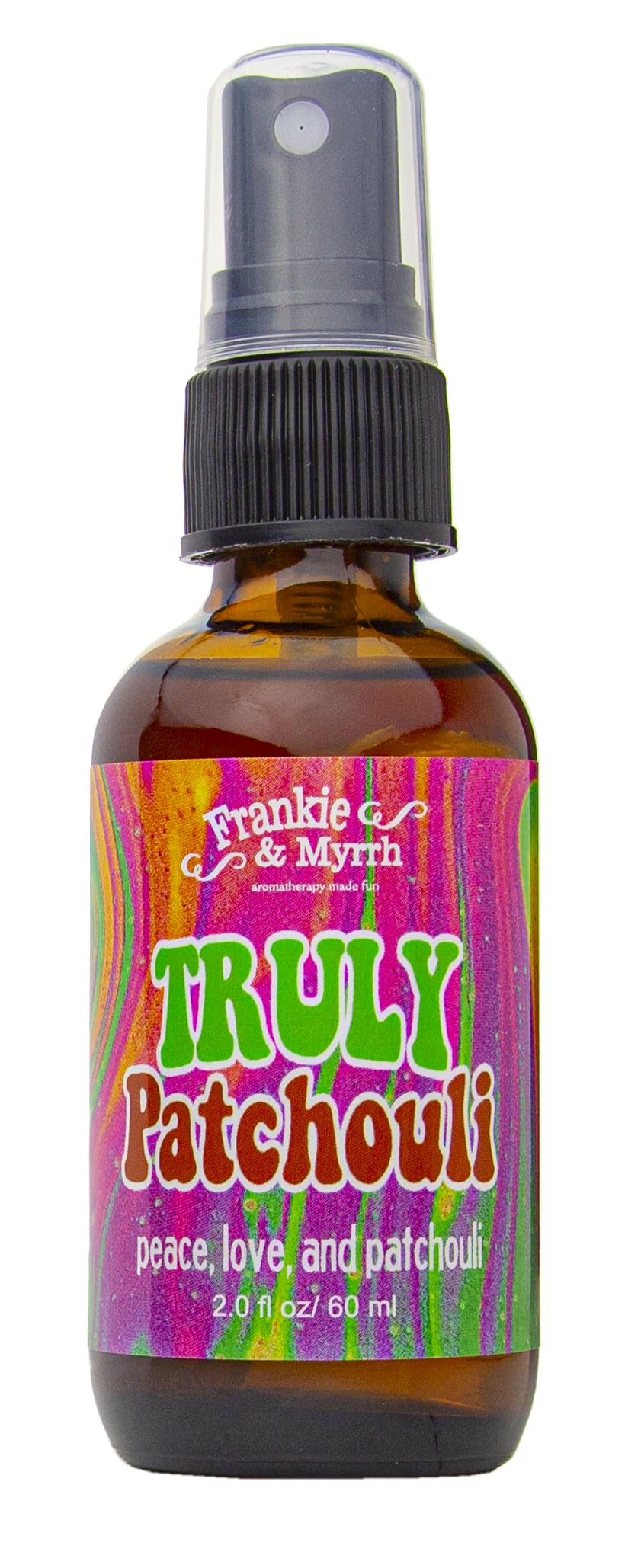 Frankie & Myrrh patchouli spray bottle pour freshens a room