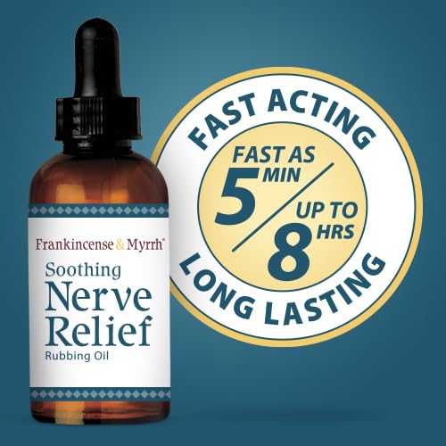Citrus-herbal aroma of FRANKINCENSE & MYRRH nerve pain oil