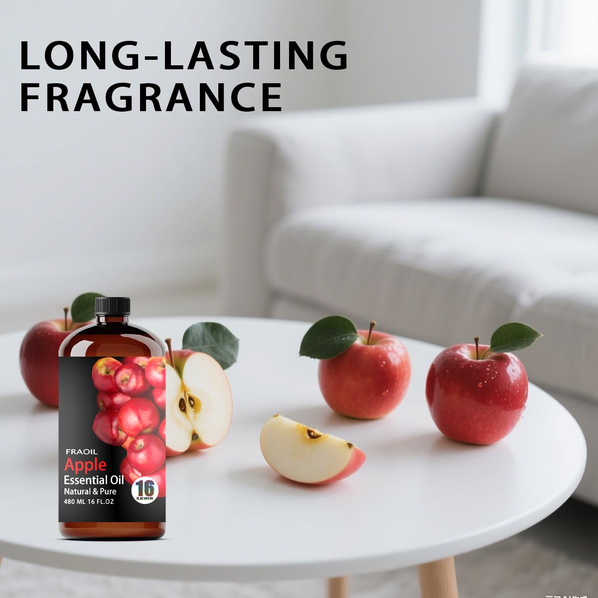 Apple essential oil used in soap making for DIY crafts.