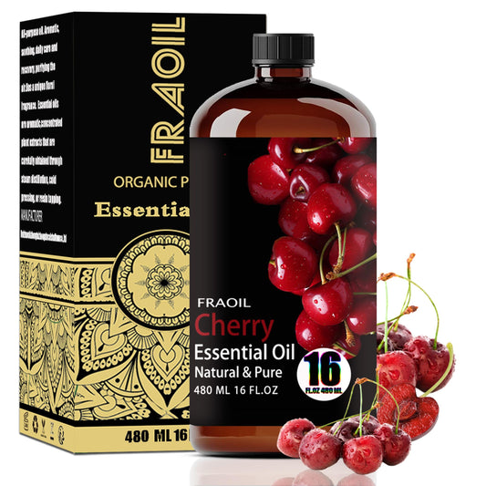 FRAOIL Cherry Essential Oil bottle in 16oz size for diffusers and blends