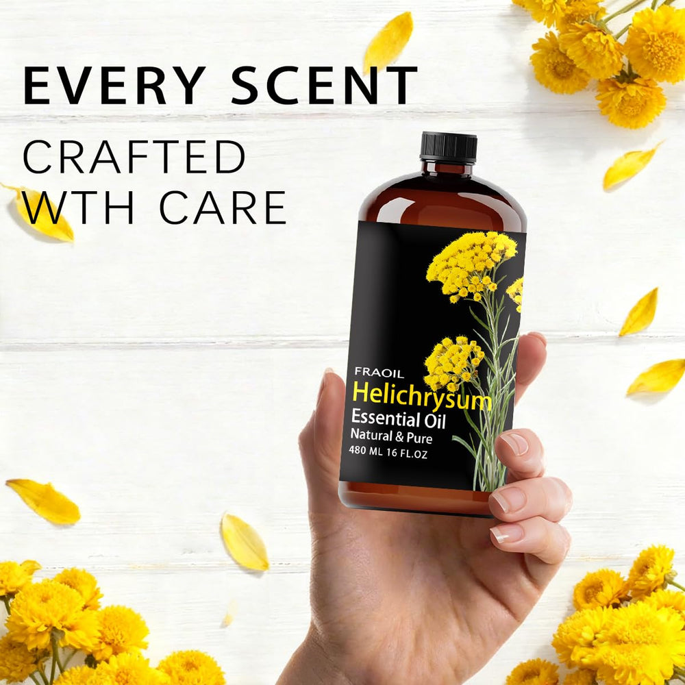 FRAOIL Helichrysum oil used in candle making for subtle fragrance