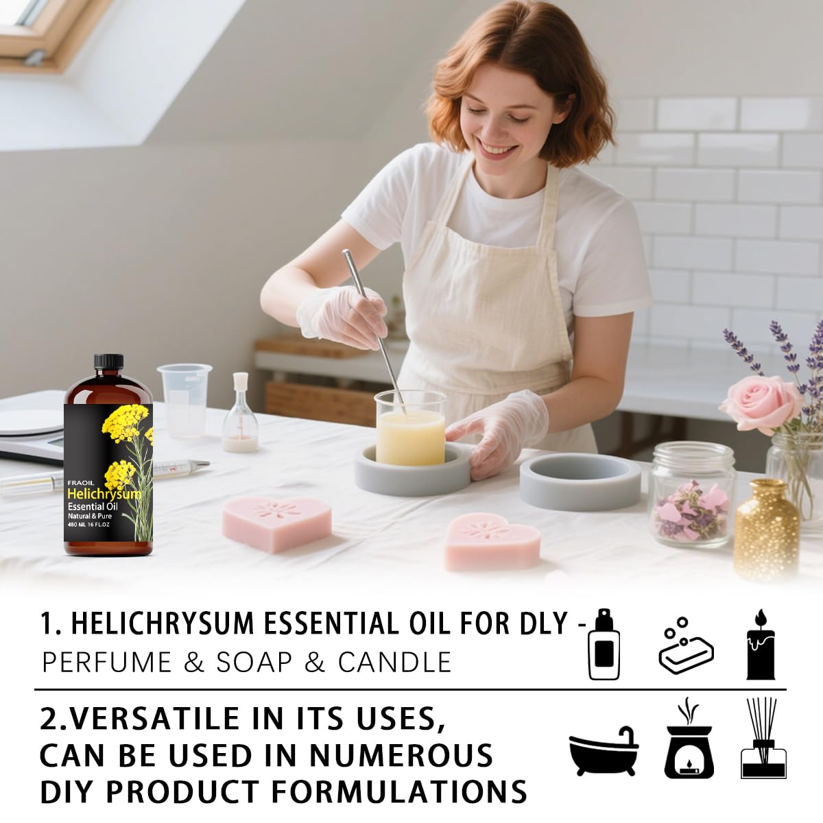 FRAOIL Helichrysum oil amber bottle protects from sunlight