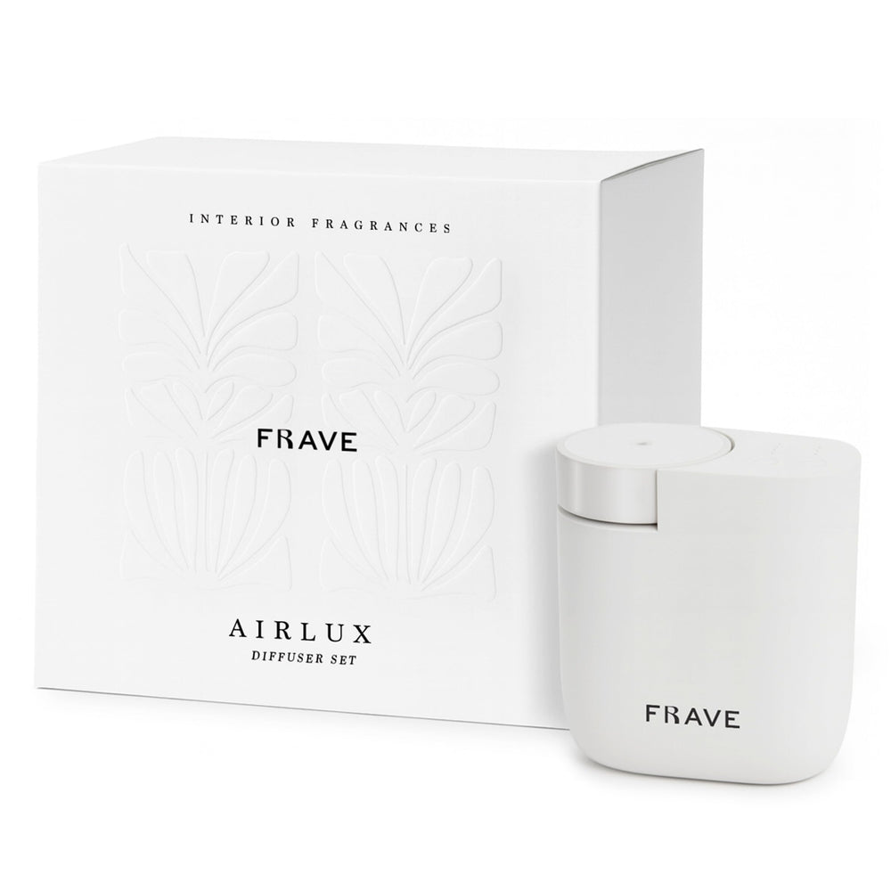 Frave Air Lux Diffuser plug-in waterless design distributes fragrance evenly for consistent scenting.