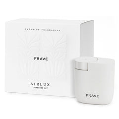 Frave Air Lux Diffuser plug-in waterless design distributes fragrance evenly for consistent scenting.