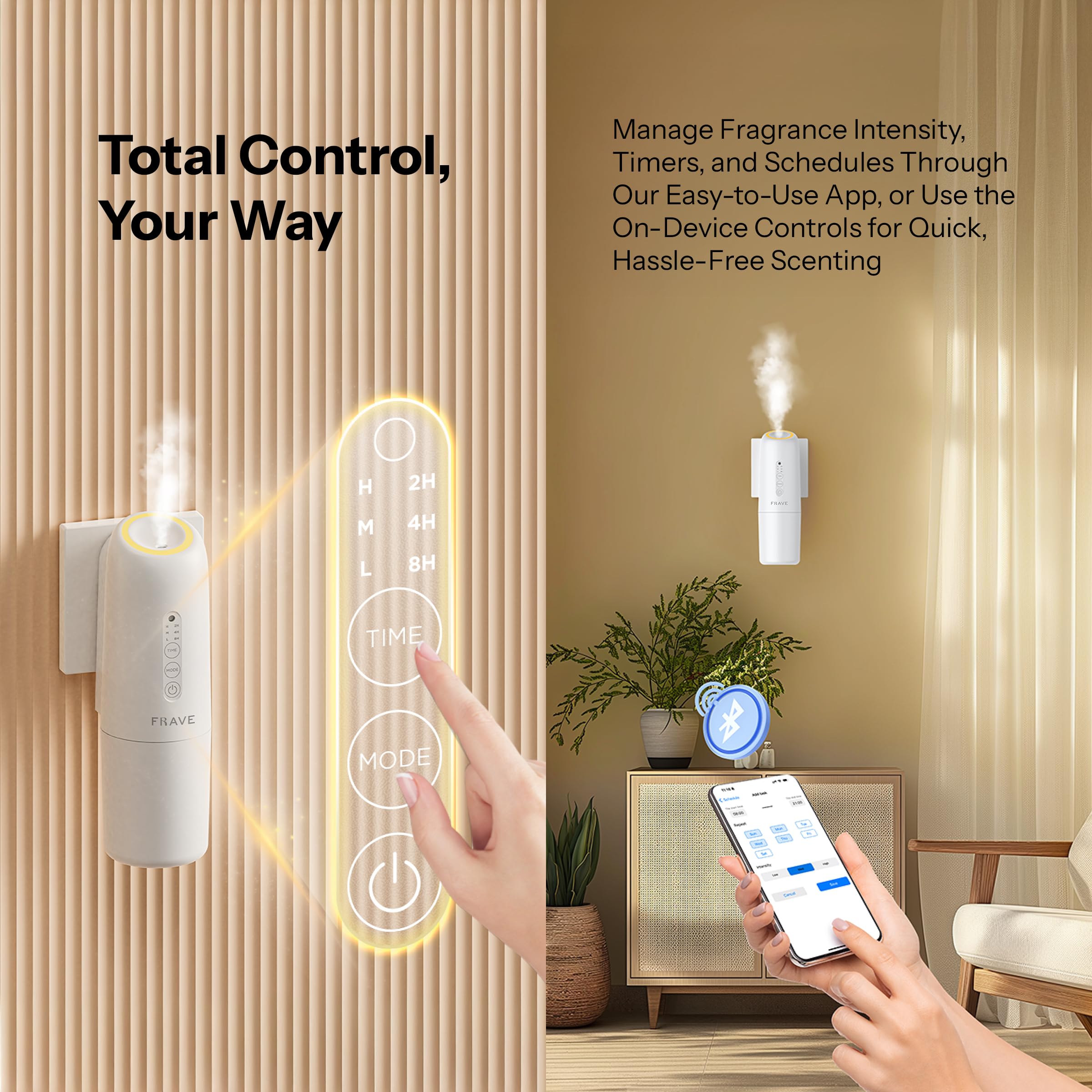 Frave Lumix rotatable plug and leak-proof design for flexible placement