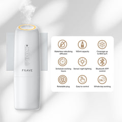 Frave Lumixx Diffuser hotel-style fragrance enhances larger spaces.