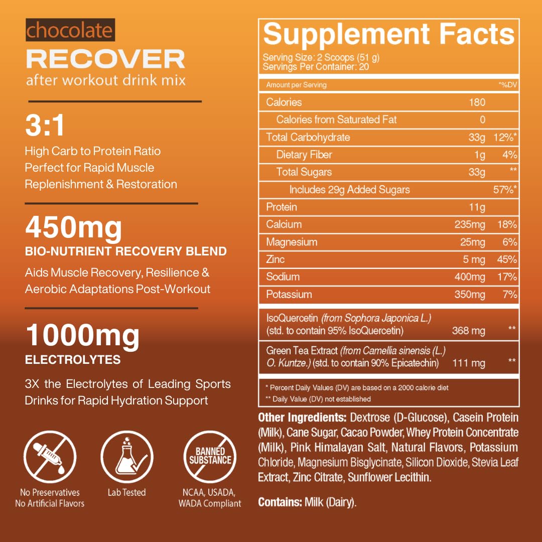 Freak Shake Recover chocolate shake mix shown for simple post-workout recovery.