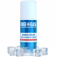 Free-Ease Magic Relief Roller packaging showing a portable relief option for on-the-go use.
