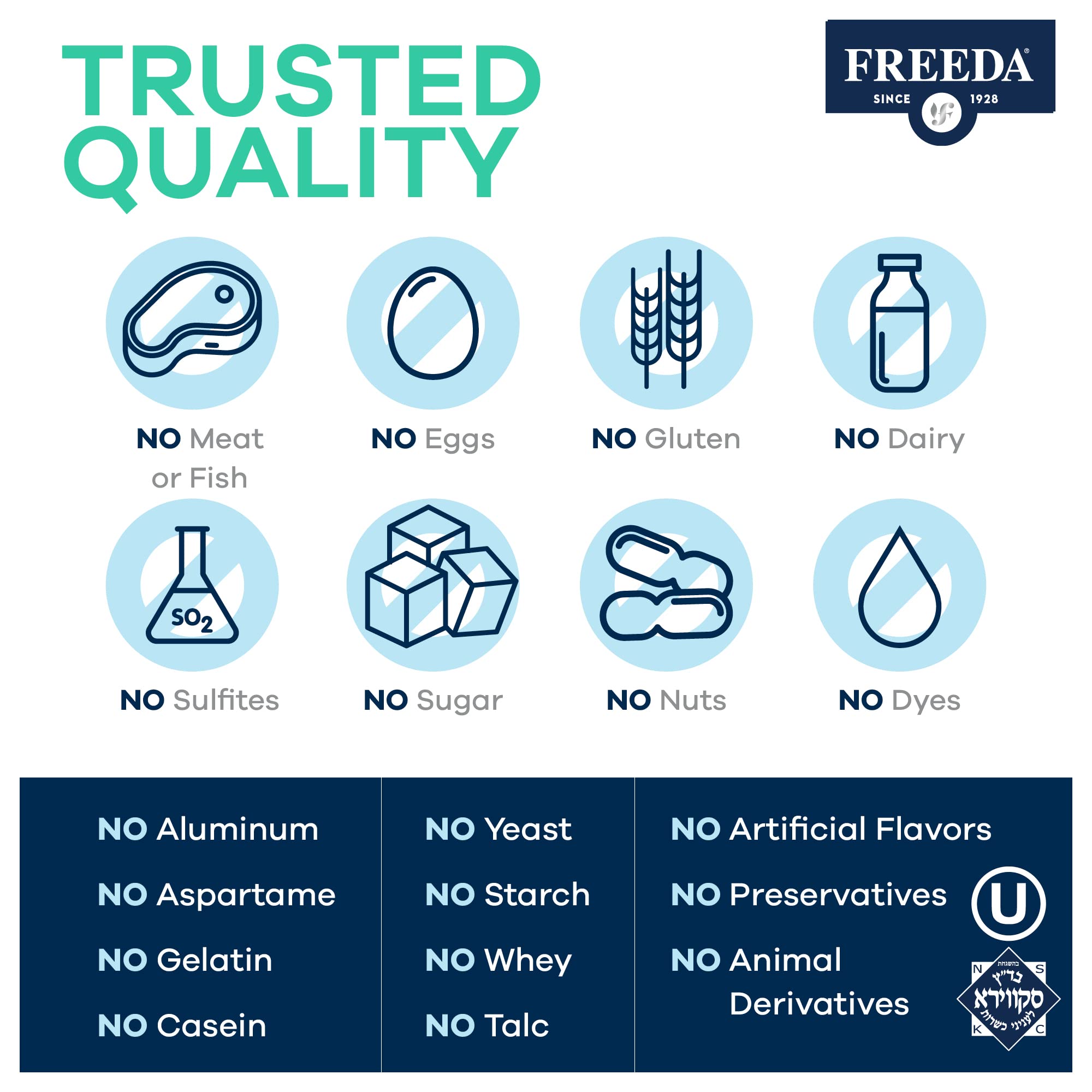 FREEDA active adults packaging on shelf for on-the-go nutrition.