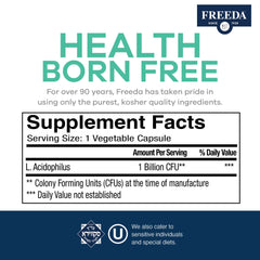 FREEDA blue agave and inulin prebiotics support gut nourishment