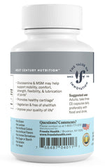 Freeda Glucosamine MSM third-party tested badge for purity