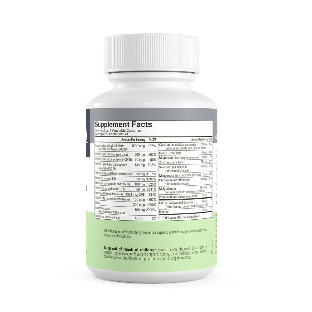 Freeda bottle on a kitchen counter during morning routine for energy support.