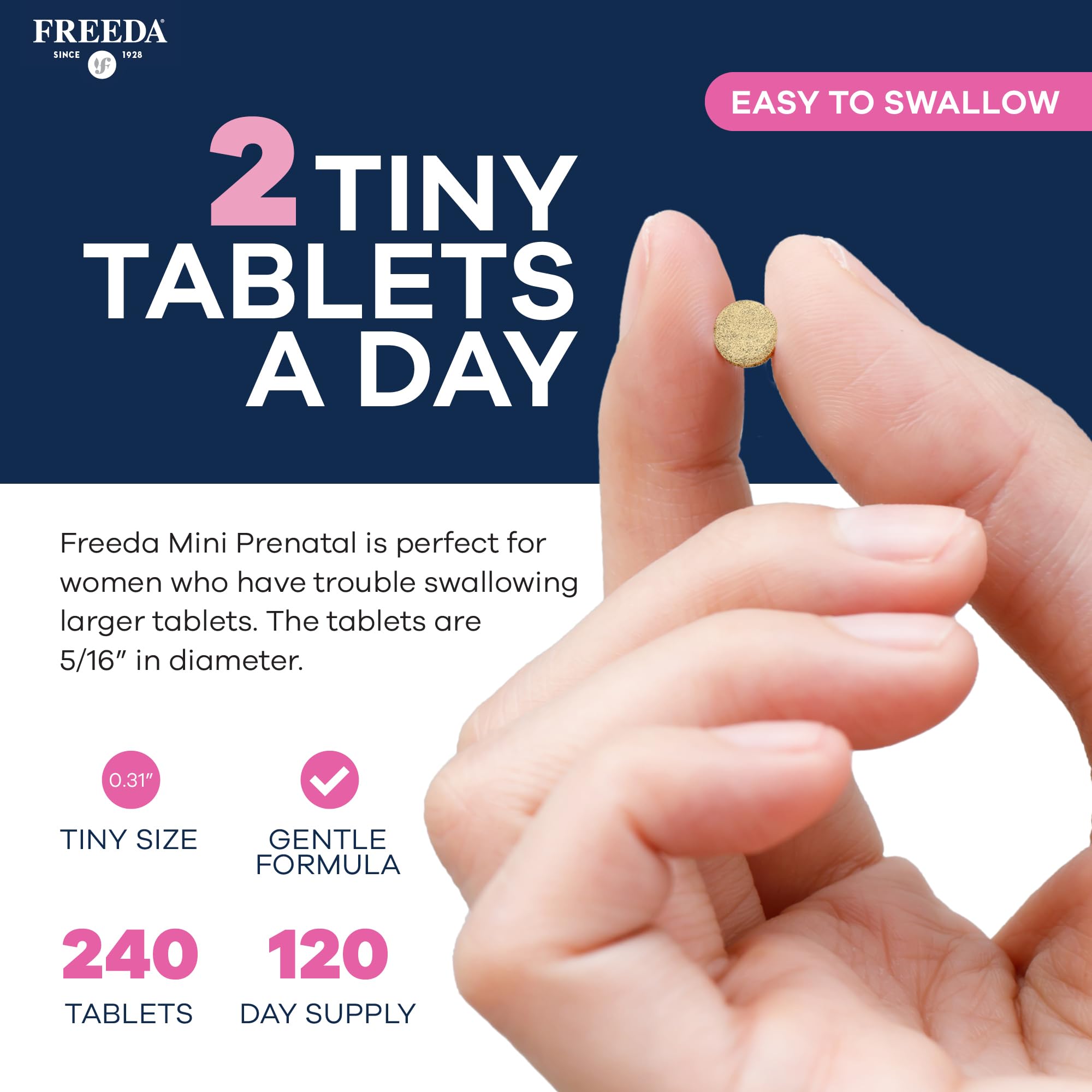Freeda Mini Prenatal kosher certification badge