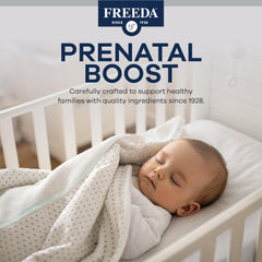 Freeda Mini Prenatal two tiny tablets for easy swallow