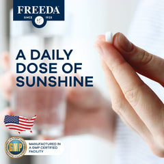 Freeda Vitamin D3-5000 IU emphasizing immune support potential