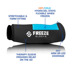 FreezeSleeve rodilla: calor y frío combinados para soporte de la rodilla.