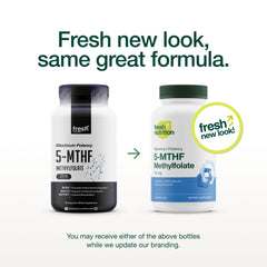 Fresh Nutrition L-Methylfolate capsules ready for daily energy support.