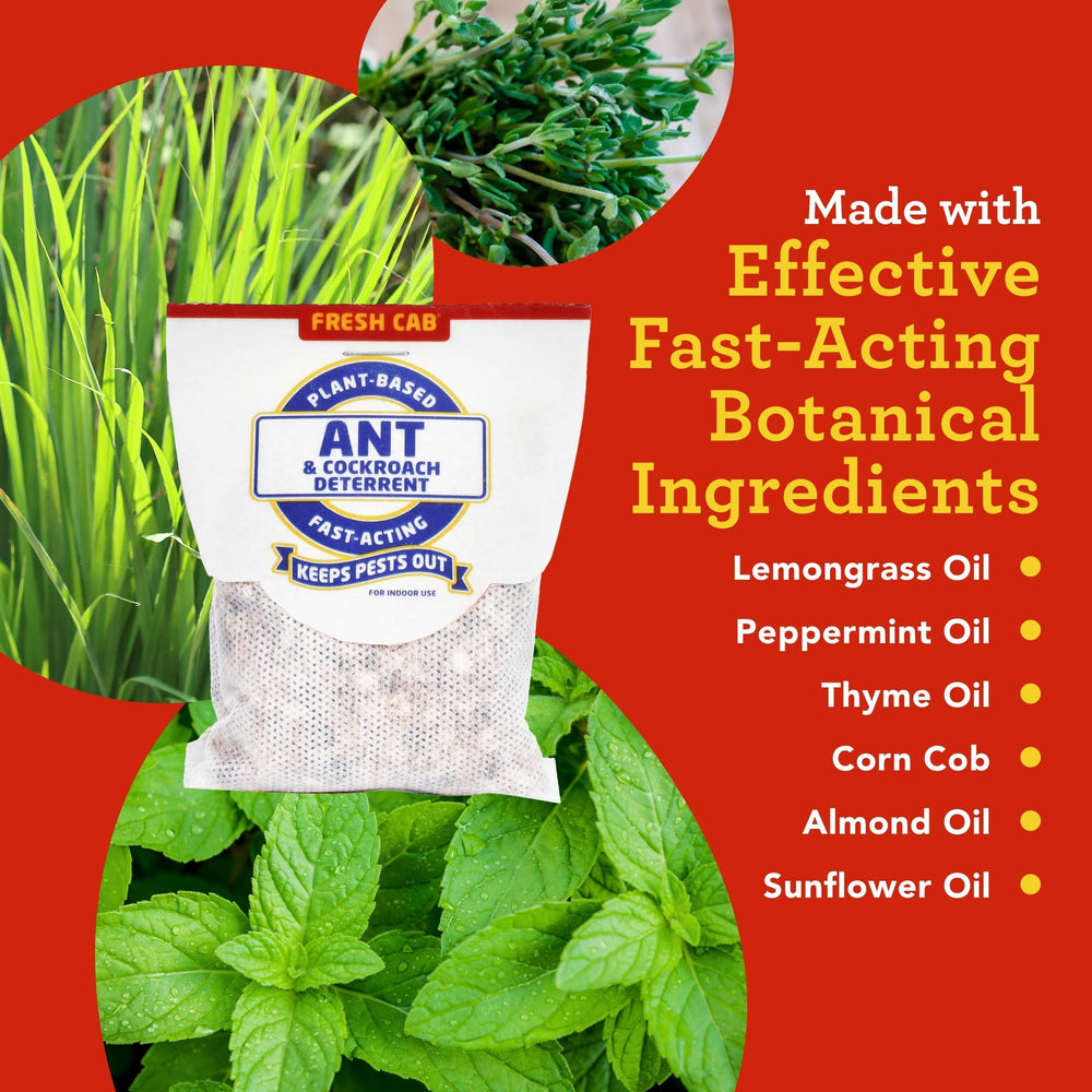 Fresh Cab peppermint oil aroma supports natural pest deterrence in rooms.