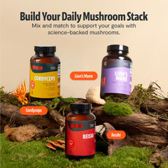 FreshCap Cordyceps bottle with secure seal emphasizes quality control