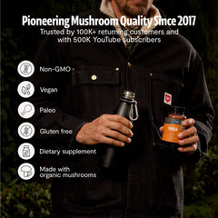 FreshCap organic certification badge, confirms purity and vegan formulation.