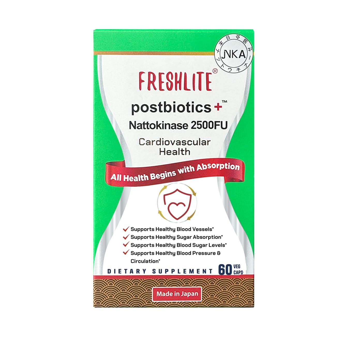 FRESHLITE vegan non-GMO ingredients list on bottle.