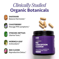 Freshly Moms red clover emphasizes gentle support for cycle regularity.