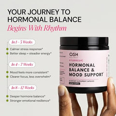 Freshly Moms bottle held in hand illustrating perimenopause support.