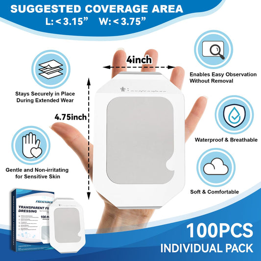 FRESINIDER waterproof breathable dressing on skin protecting IV site
