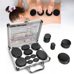 Freudeere hot-stones-set-stones offer authentic spa relaxation and muscle relief.