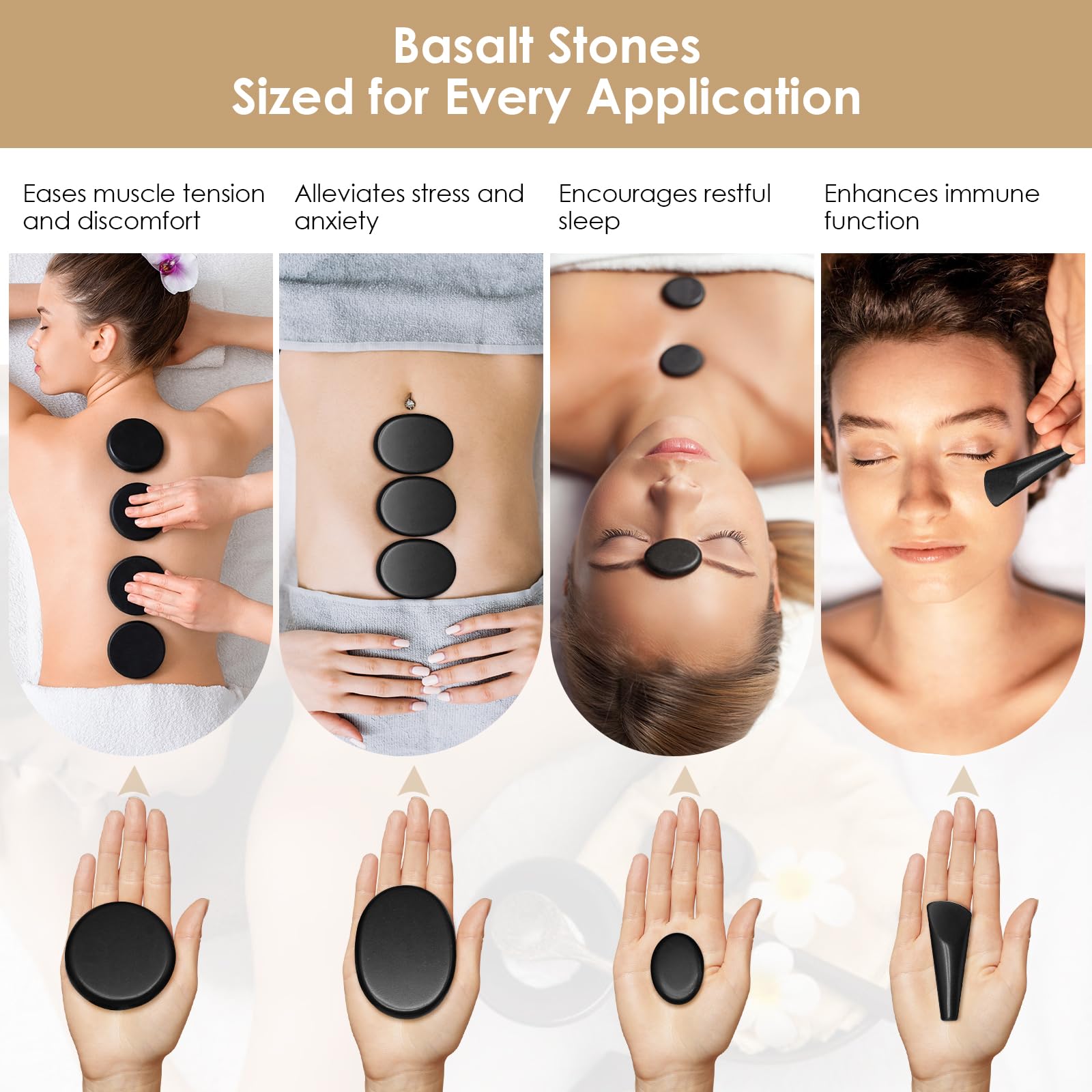 Lymphatic-relaxation stones supporting gentle circulation and full-body calm