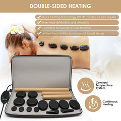 Temperature-controlled stones offer customizable warmth for soothing home massages