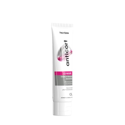 Frezyderm Anticort Cream close-up showing creamy texture for sensitive skin.