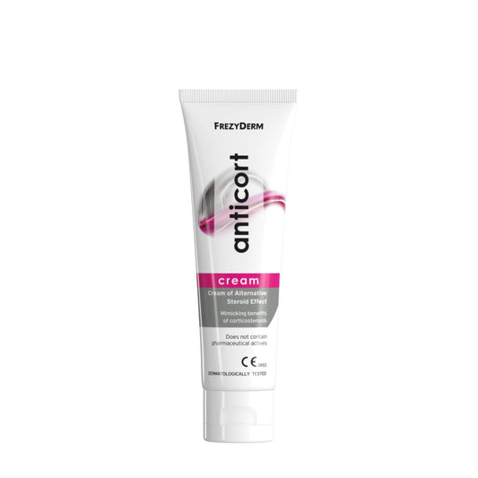 Frezyderm Anticort Cream tube 50ml for convenient skin relief.