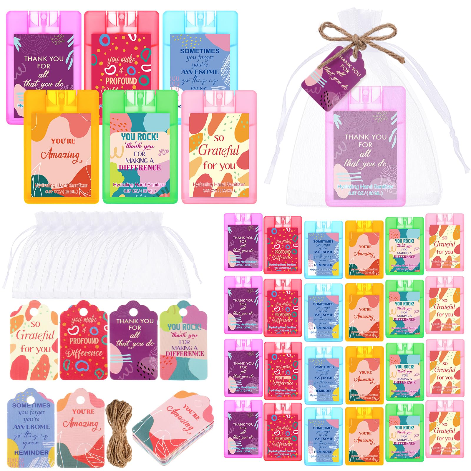 Frienda 24-pack travel hand sanitizer set, ideal for daily on-the-go use
