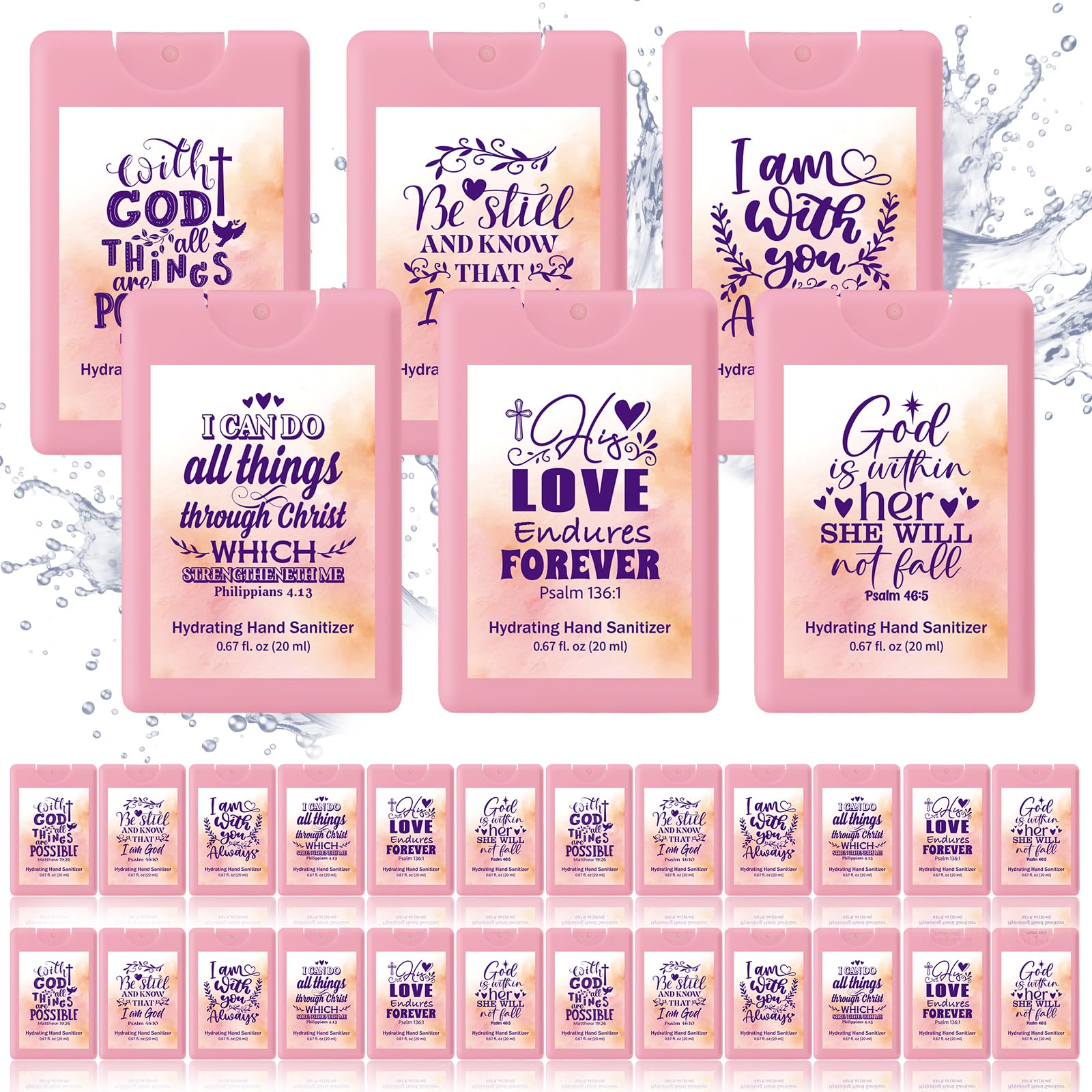 Frienda 24-pack hand sanitizer sprays for travel-friendly gifting