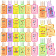 Frienda 24-pcs mini hand sanitizers in travel-size bottles for easy on-the-go cleanliness.