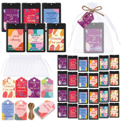 Frienda 24-set travel-size sanitizer bottles showcase compact portability