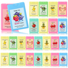 Frienda 24-pack hand sanitizer sprays in colorful bottles, perfect for sharing on the go.