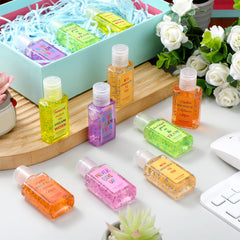 Frienda hand sanitizers contain 60% alcohol for reliable cleansing on the go.