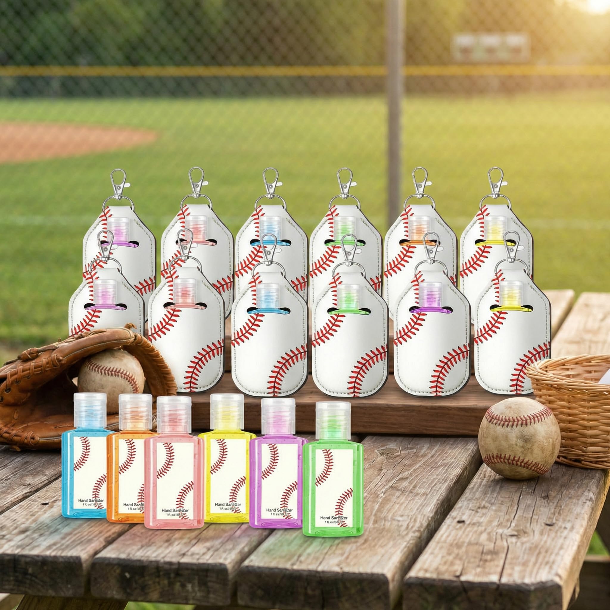 Frienda baseball sanitizer color varieties, vibrant hues for teams.