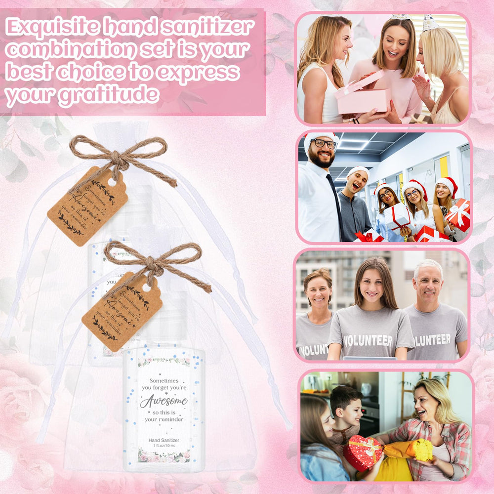 Frienda gift cards included for personalized messages with each sanitizer
