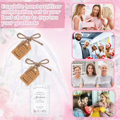 Frienda gift cards included for personalized messages with each sanitizer