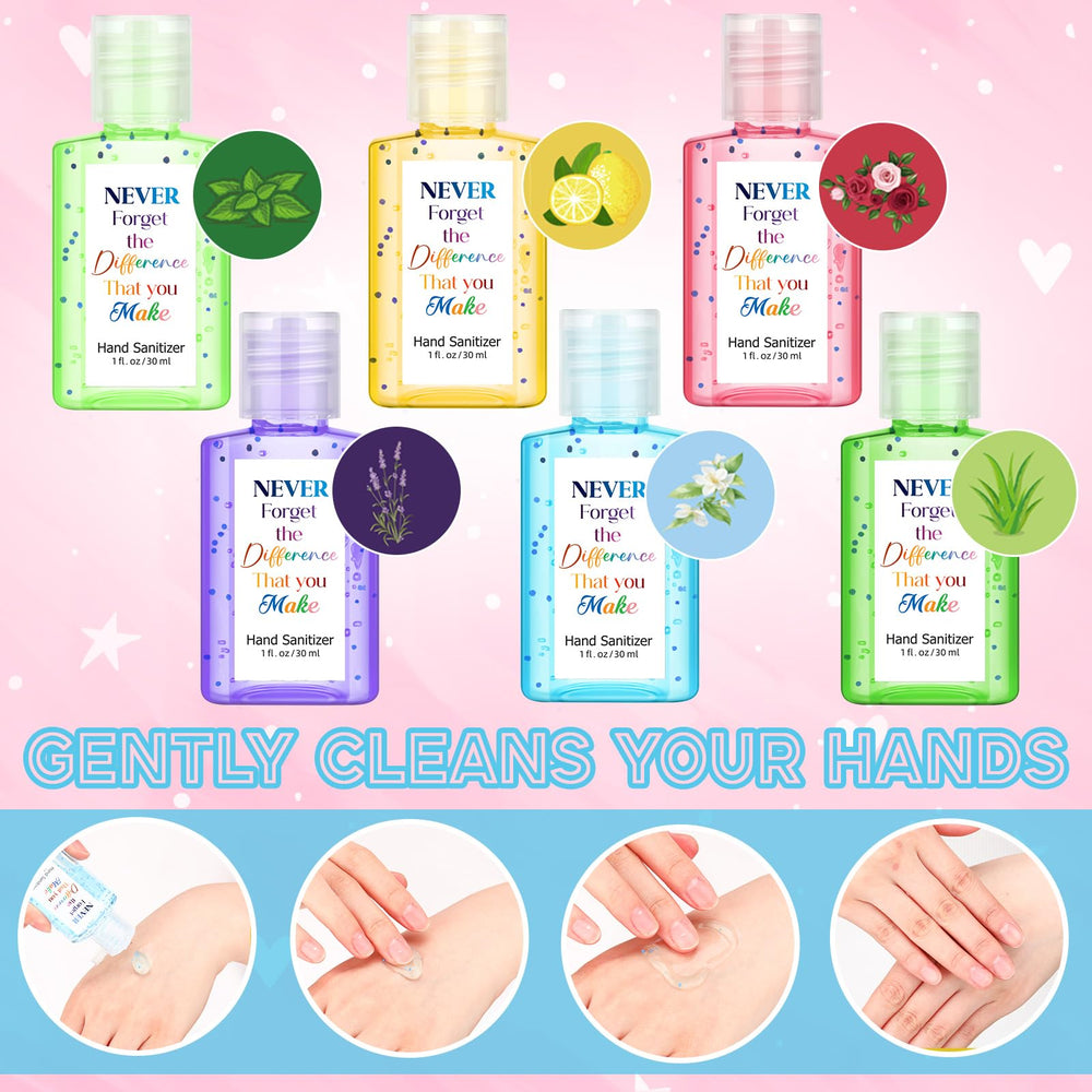 Frienda cards included with each sanitizer for personalized messages.