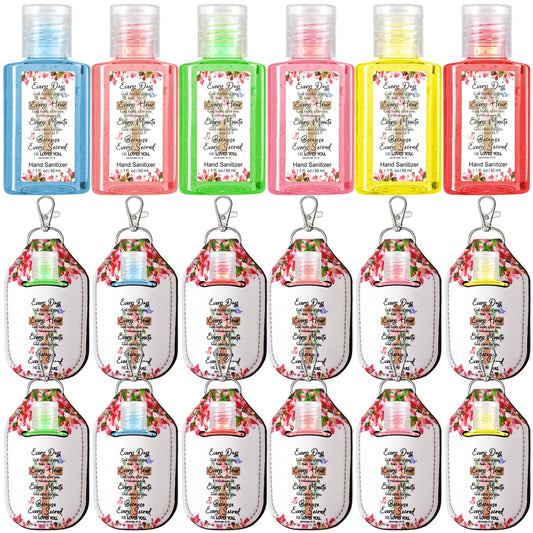 Frienda cross sanitizer bottle with decorative cross design for on-the-go hygiene.