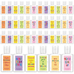 Frienda decorative stickers on sanitizer gifts enhance party decor.