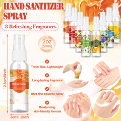Eight-scent fragrance collection provides a gentle long-lasting aroma with each use.