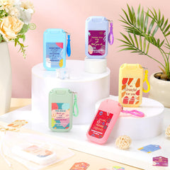 Frienda fruit scent sanitizer in watermelon, peach, and berry offers refreshing aroma.