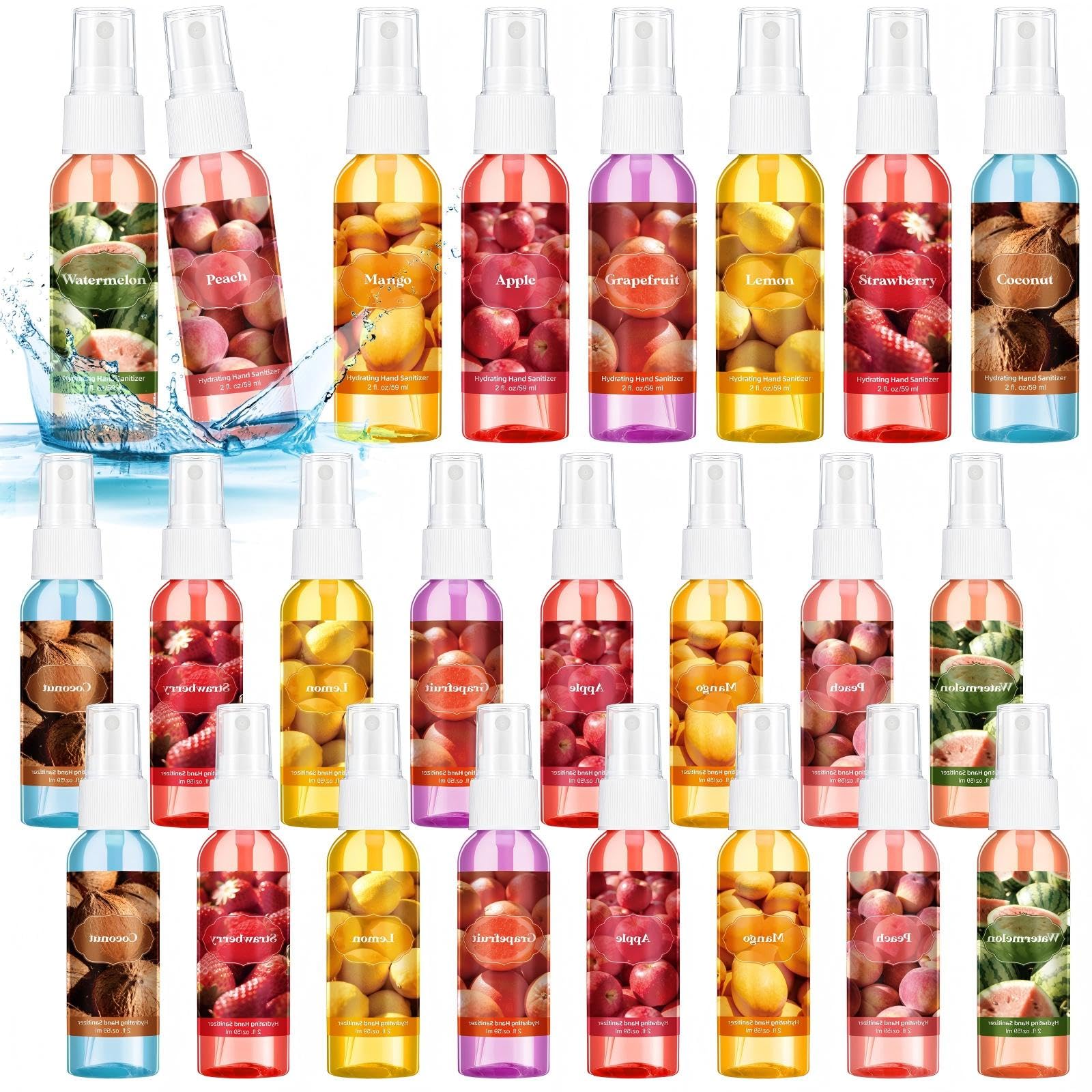 Frienda fruity scented mini sanitizer collection for on-the-go freshness