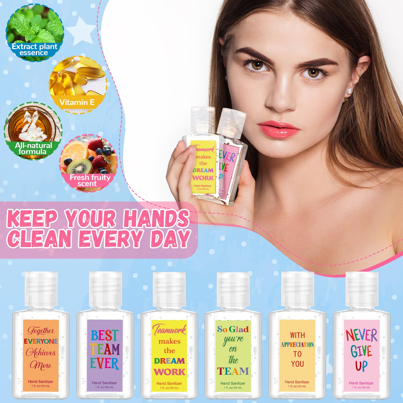 Frienda scented hand sanitizer six styles for office ambiance