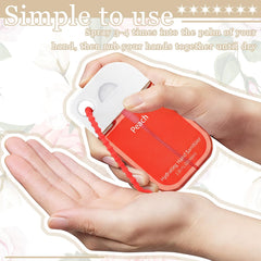 Frienda eucalyptus scent hand sanitizer spray provides easy sanitizing.